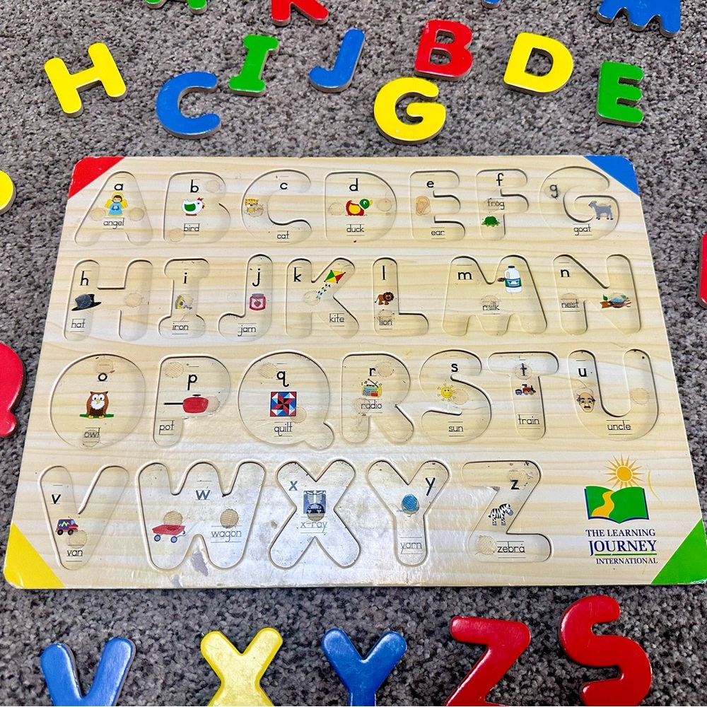 2 Learning Journey Wooden Puzzles (Alphabet + Colors & Shapes) - Picture 6 of 6